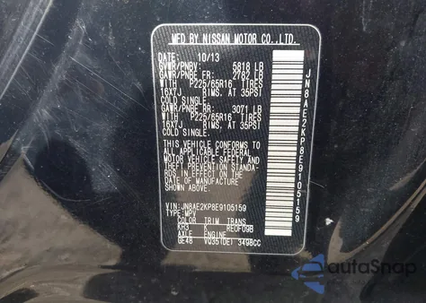 2014 Nissan Quest Sv from USA, damaged, VIN JN8AE2KP8E9105159